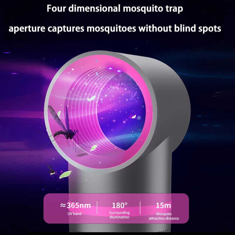2026 New Household Mosquito Killer Lamp Bedroom Mosquito Killer USB Plug-In Outdoor Camping Portable Mute anti Mosquito Lamp